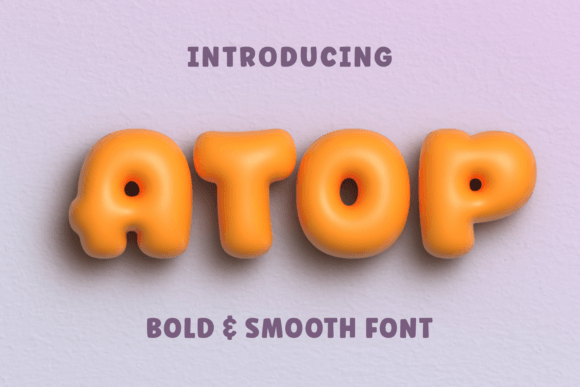 Atop Display Font for Warm and Friendly Brand Identities