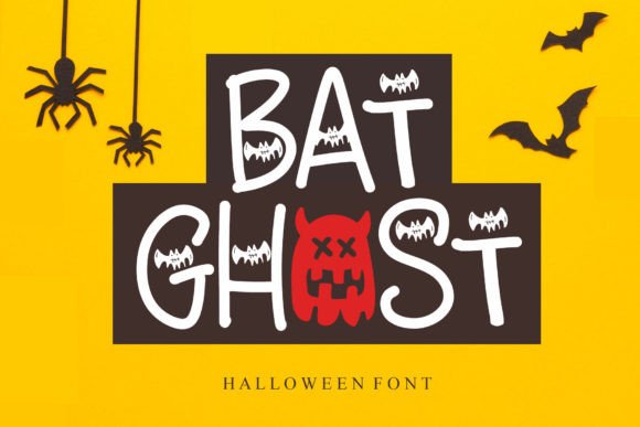 Bat Ghost: A Halloween Decorative Font for Business Branding