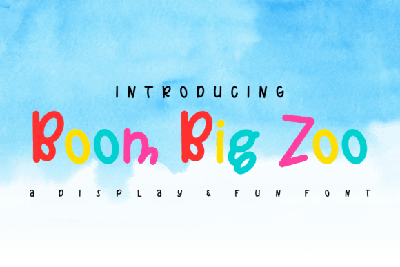 Boom Big Zoo: A Display Font Built for Playful Branding Projects