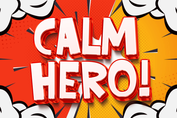 Calm Hero: A Whimsical Display Font for Editorial Design