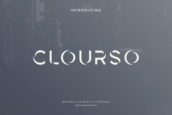 Clourso: A Futuristic Display Typeface for Modern Publishing