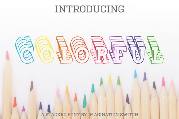 Colorful: A Display Stacked Font for Editorial Design and Captivating Layouts