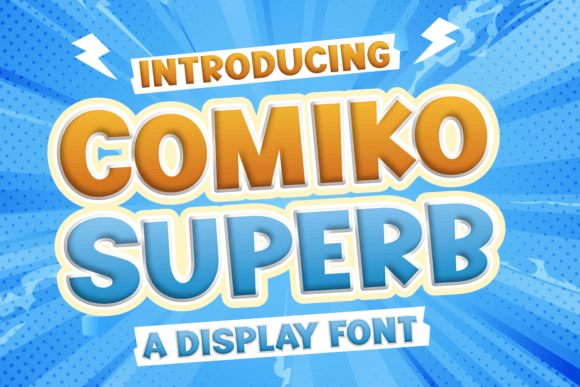 Comiko Superb: A Thick Display Font for Bold Campaign Headlines