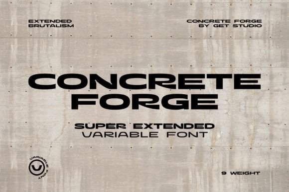 Concrete Forge Font: A Bold Typeface for Stronger Branding