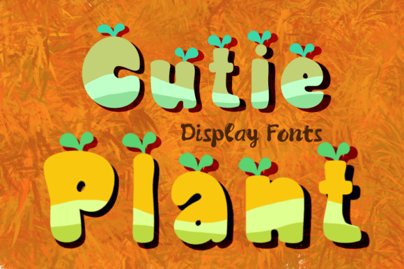 Cutie Plant: A Playful Display Font for Nature-Inspired Branding