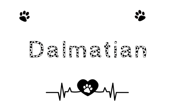 Dalmatian Display Font: A Unique Patterned Typeface for Digital Designs
