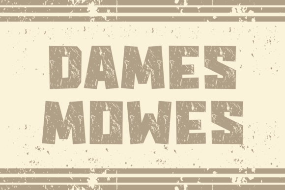 Dames Mowes: A Playfully Nostalgic Display Font for Brands