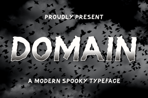 Domain: A Display Font for Halloween Editorial Design