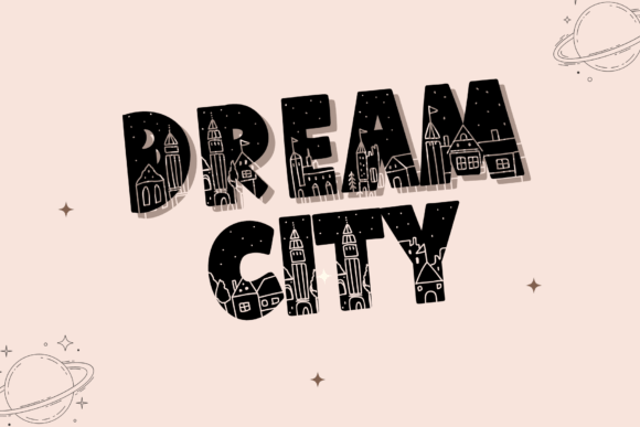 Dream City: A Charming Display Font for Crafters and Small Shops