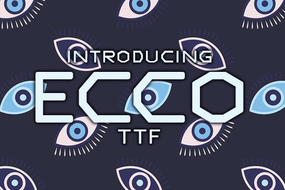 Ecco Display Font for Sci-Fi Branding Projects