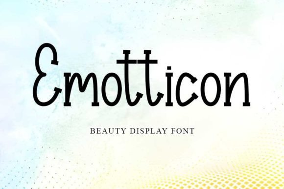 Emotticon: A Sweet Display Font for Creative Projects