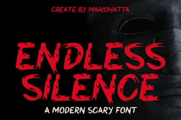 Endless Silence Display Font Review for Spooky Branding Projects