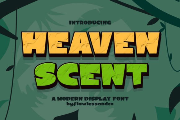 Heaven Scent: A Modern Display Font for Editorial Design