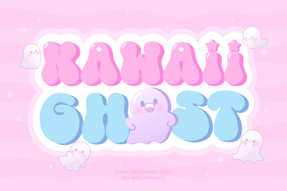 Kawaii Ghost Brings Groovy Retro Charm to Editorial Design