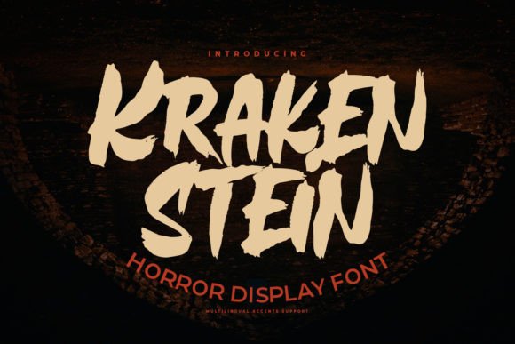 Krakenstein: A Distinctive Display Font for Bold Designs
