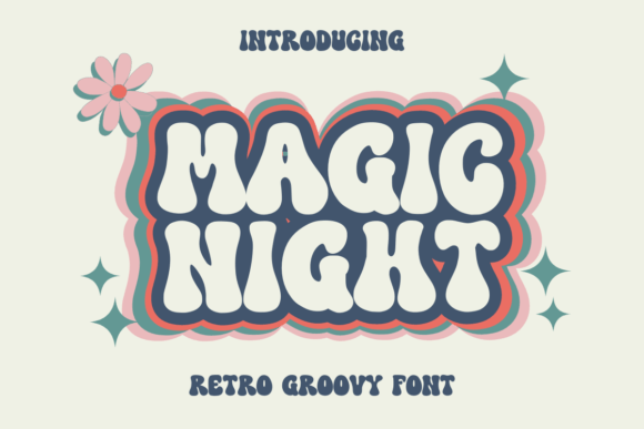 Magic Night: A Playful Retro Font for Small Business Branding