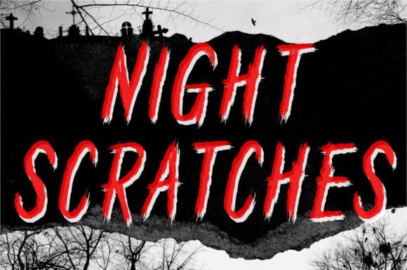 Night Scratches Display Font for Real Branding Projects