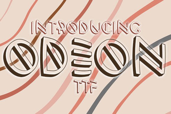 Odeon: A Premium Display Font for Bold Design Projects