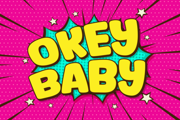 Okey Baby Font: A Chubby Display Typeface for Makers