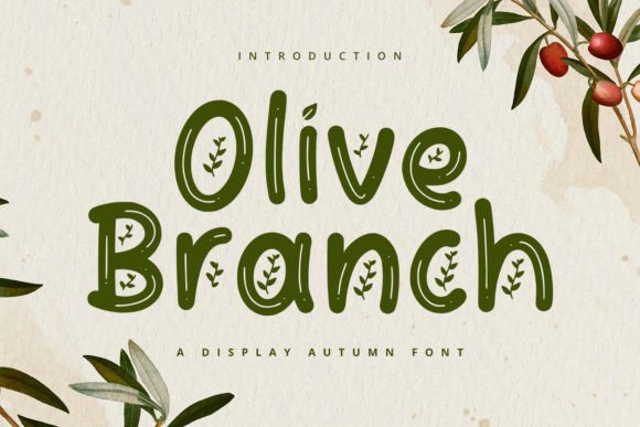 Olive Branch Font: A Modern Display Typeface for Branding and Packaging Projects