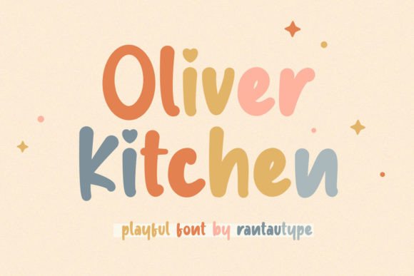 Oliver Kitchen Font for Playful Editorial Design
