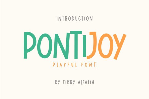 Pontijoy: A Hand-Lettered Display Font for Editorial Design