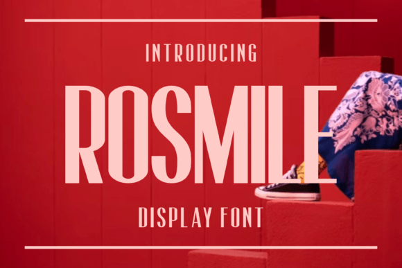 Rosmile Display Font for Handmade Packaging and Branding
