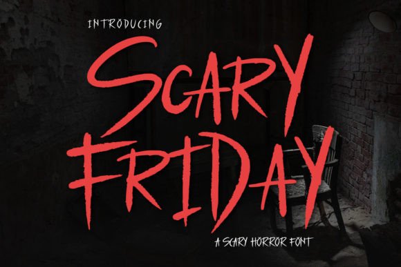 Scary Friday Font: Horror Display Typeface for Scroll-Stopping Content