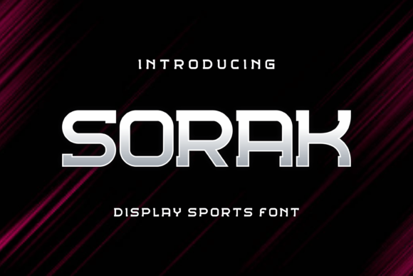 Sorak Display Font: A Sports-Inspired Typeface for Campaign Design
