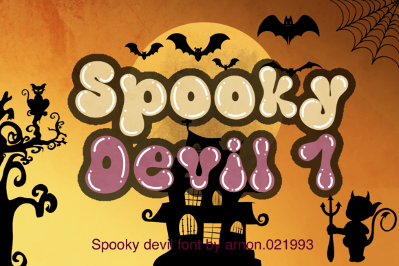 Spooky Devil 1: A Playful Display Typeface for Handmade Products