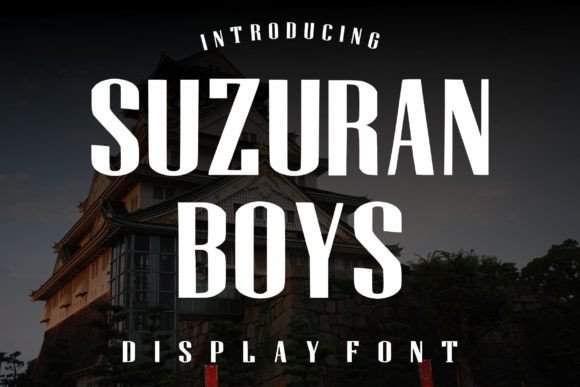 Suzuran Boys: A Sharp Display Font for Handmade Products and Branding