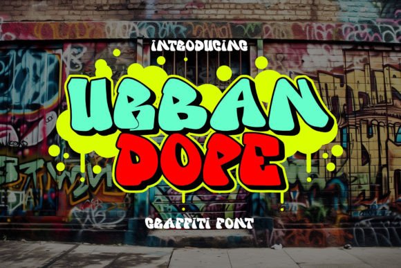 Urban Dope Font for Handmade Products and Craft Designs