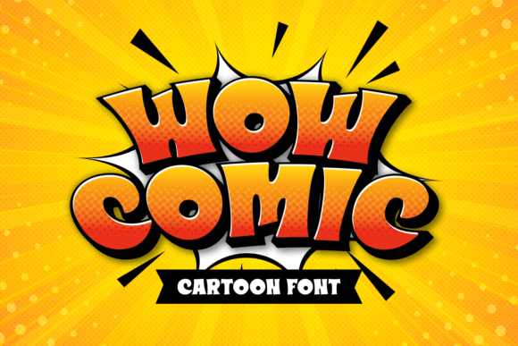 Wow Comic: A Cartoon-Style Display Font for Fun and Playful Branding
