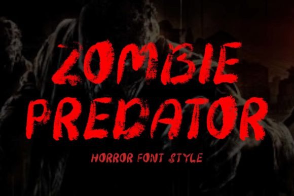 Zombie Predator Display Font for Small Business Branding